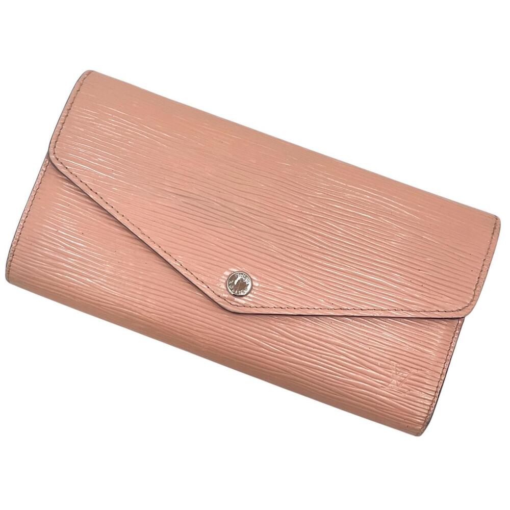 LOUIS VUITTON Portefeuille Sarah Epi Bi fold Long Wallet Pink